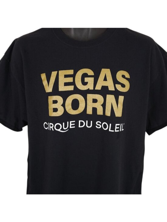 Gildan Other - Vegas Golden Knights T Shirt Mens Size XL BlackCirque Du Soleil NHL Hockey